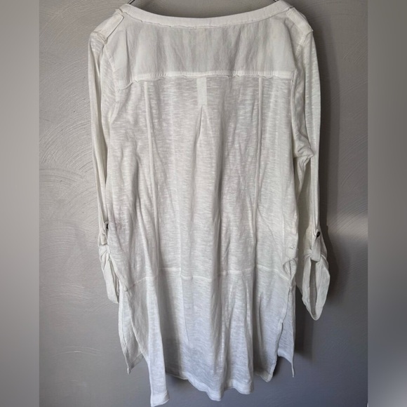We The Free Women’s Stargazer 100% Cotton Henley 3/4 Sleeve Tunic Top Medium - Picture 5 of 11